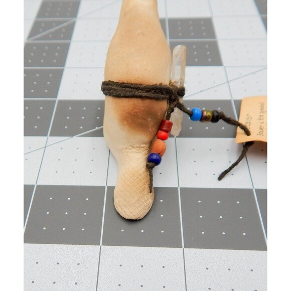 Fetish Rustic Beaver Offering Signed OC 3 inch Southwest Decor - Picture 10 of 10